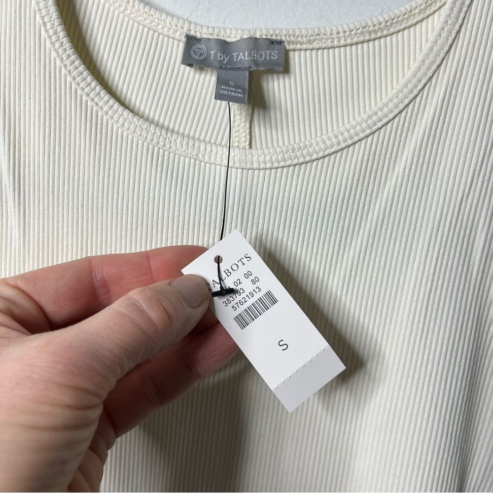 Talbots Contour Stretch Ribbed Tank S - Picture 3 of 6